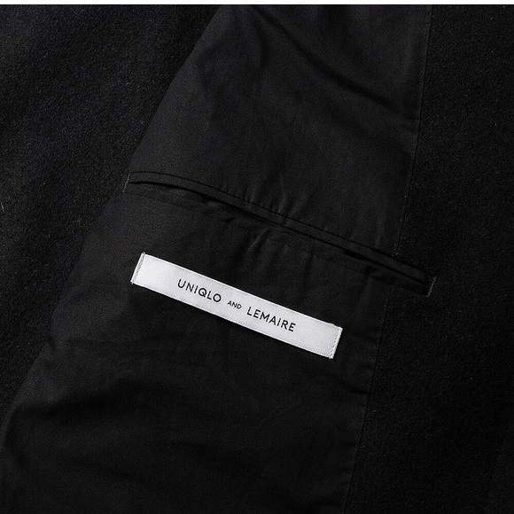 Uniqlo Lemaire Black Collar Wool Cashmere coat - Picture 6 of 7